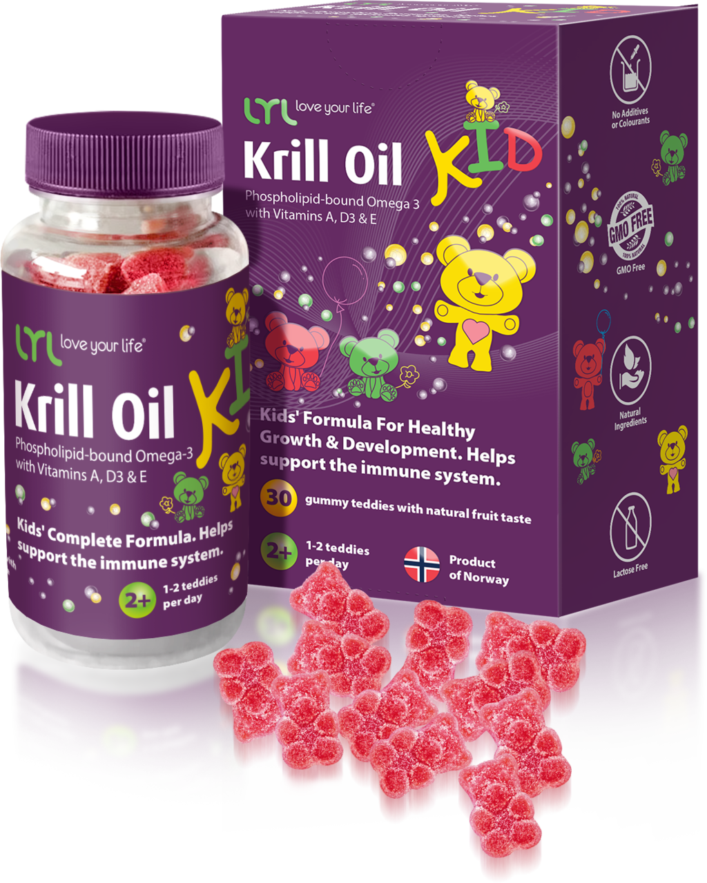 LYL ru - Love Your Life – Krill Oil Kid - резиновые мишки из масла ...